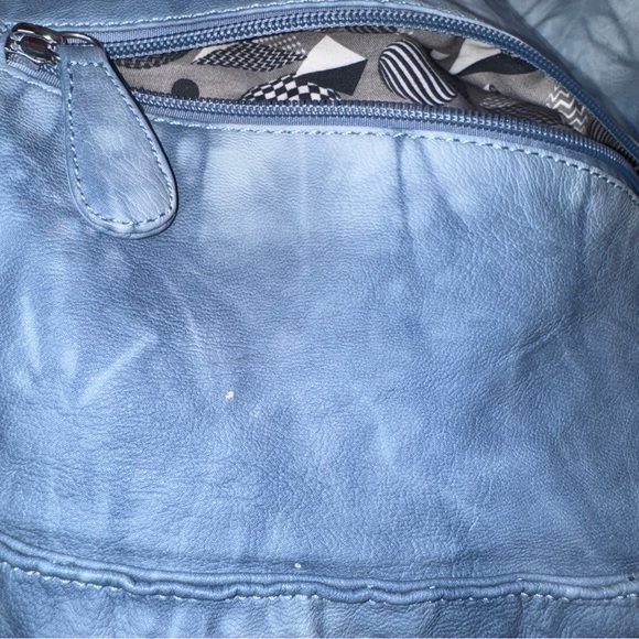 Angel Barcelo Blue Shoulder Bag - Picture 13 of 13